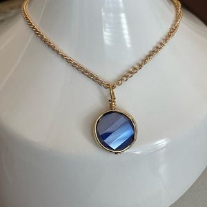 Gold and purple necklace